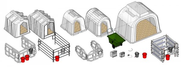 Домики для телят