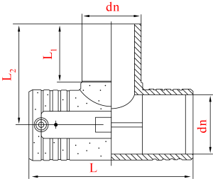 Тройник электросварной равнопроходной D 75X75X75 SDR11 (PN10/PN16) 