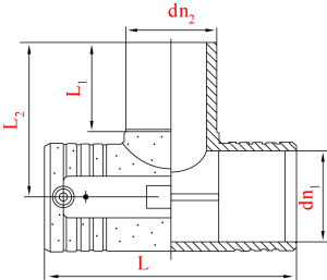 Тройник электросварной равнопроходной D 90X32X90 SDR11 (PN10/PN16) 