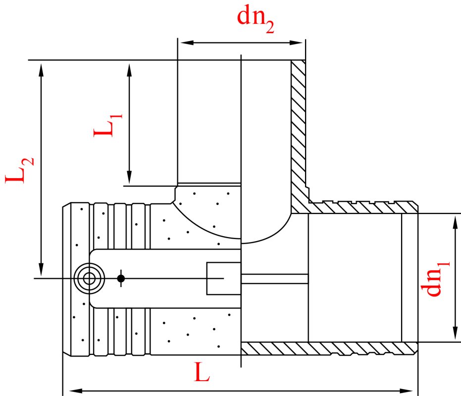 Тройник электросварной равнопроходной D 250X180X250 SDR11 (PN10/PN16)
